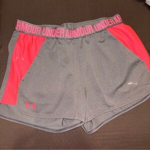 Under Armour Women's Athletic Shorts in Gray and Pink
